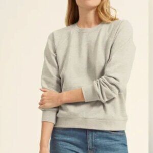 Everlane Grey French Terry Lightweight Sweatshirt Size S